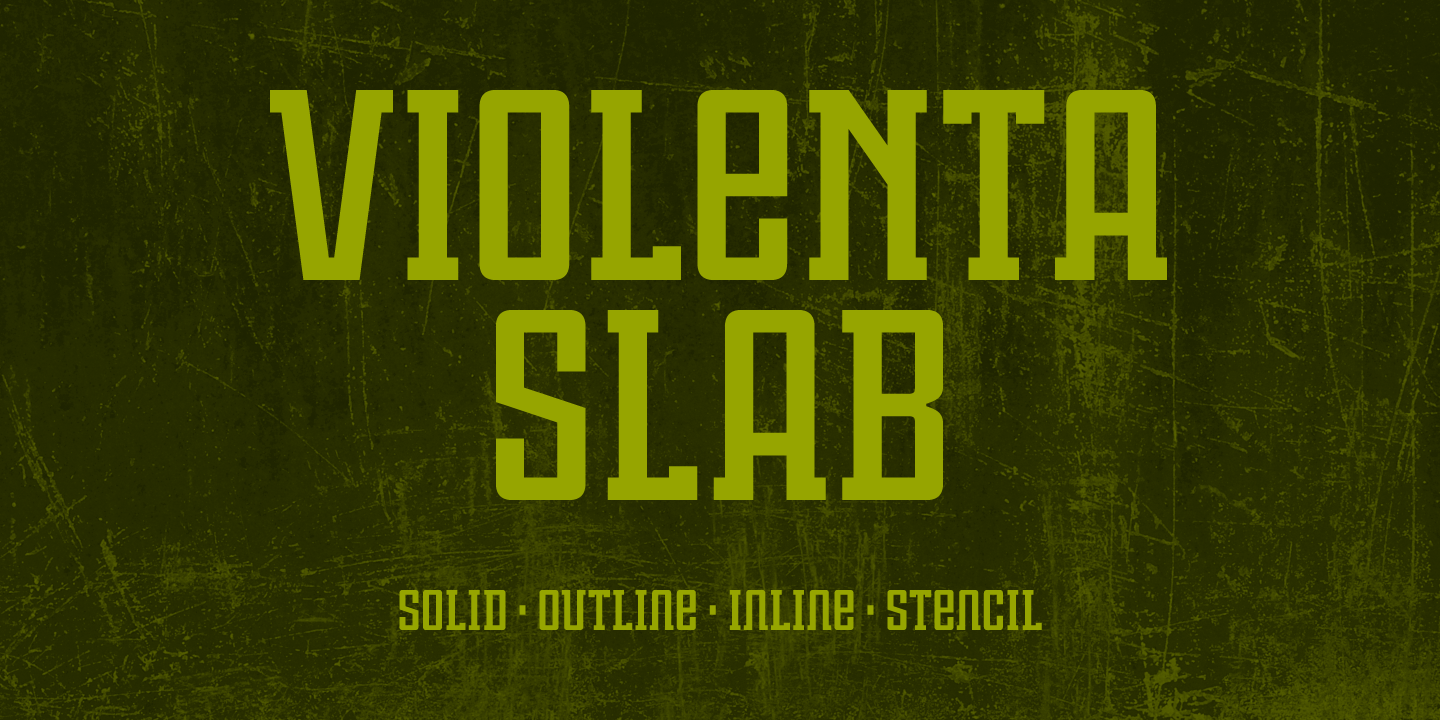 Шрифт Violenta Slab